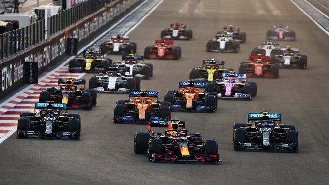 Max Verstappen Abu Dabi Start F1
