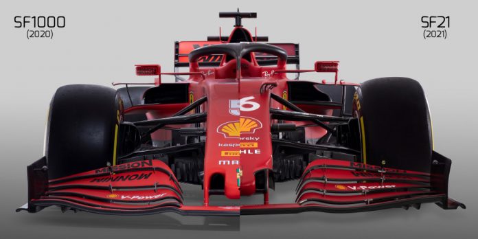 Ferrari F1 SF21 SF1000 Side By Side