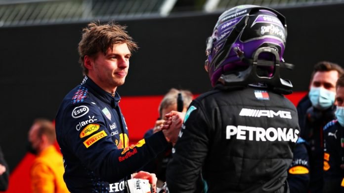 Max Verstappen Lewis Hamilton Imola 2021