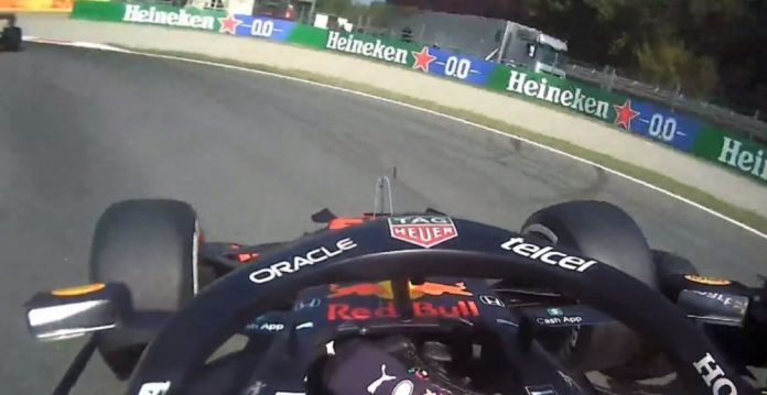 Verstappen Hamilton Crsah Monza