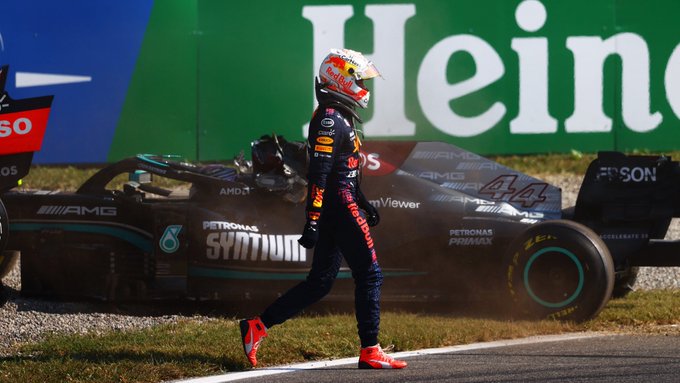Verstappen Hamilton Formula 1 Crash Italy