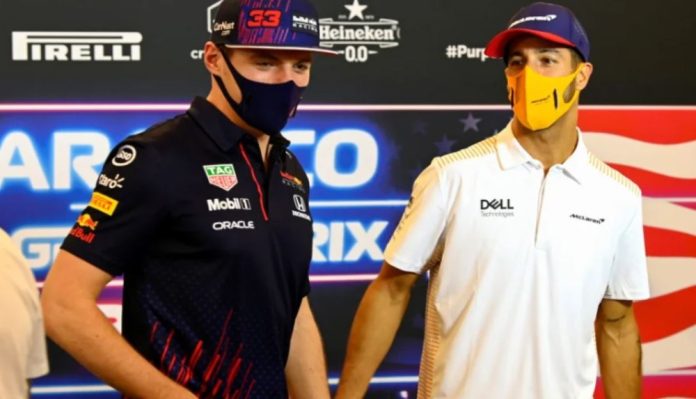Verstappen Ricciardo F1