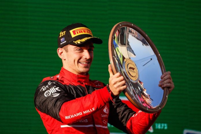 Leclerc Ferrari Melbourne Australia